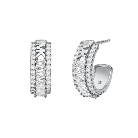 michael kors brilliance hoop earrings|Michael Kors earrings clearance.